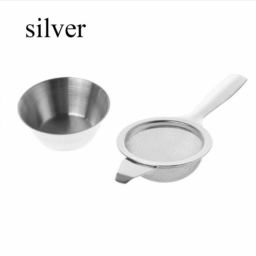 Pratical Fine With Handle Coffee Teapot Infuser Mesh Colander  Tea Strainer Stainless Steel Filters