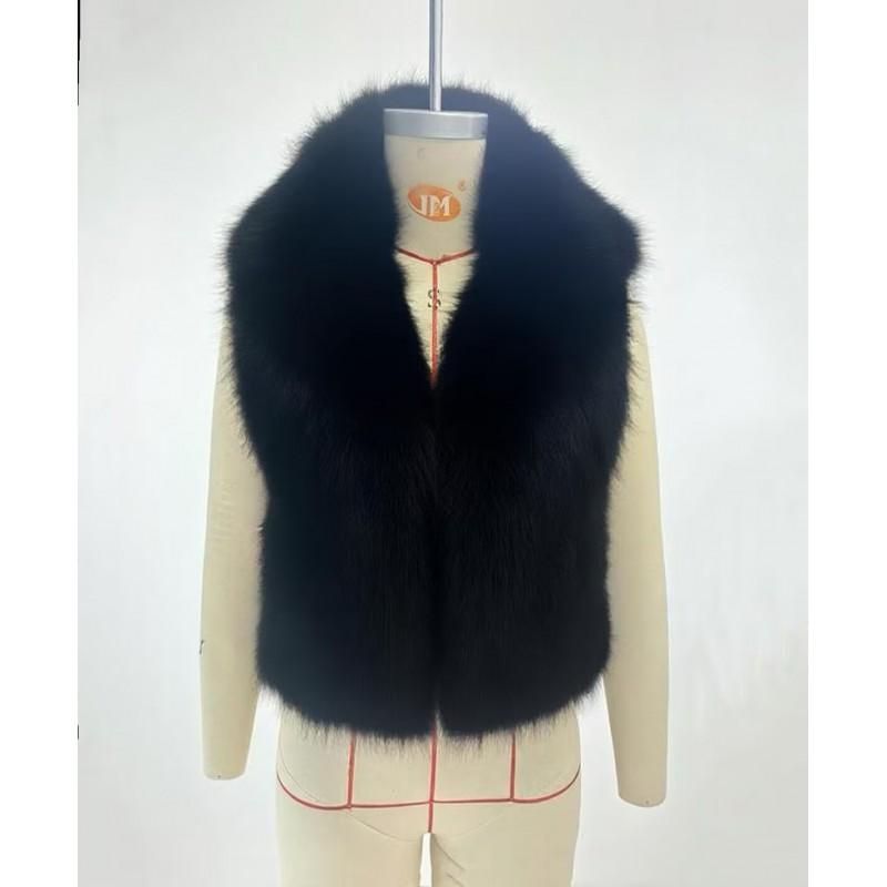 Fashion Trend Elegant Versatile Multi-color Casual Street Faux Fur Vest Women