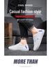 Four Seasons Men's White Canvas Shoes: Korean Style, Casual, Breathable, Lace-up, Low-top Fashion Sneakers.
