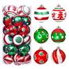 30 Pcs Christmas Balls Ornaments 2.4 Inch Small Shatterproof Plastic Balls Christmas Tree Hanging Decoration for Holiday Wreath Party Tree Decor