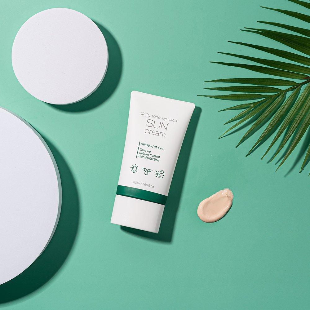 Prrreti daily tone-up cica солнцезащитный крем 50 мл