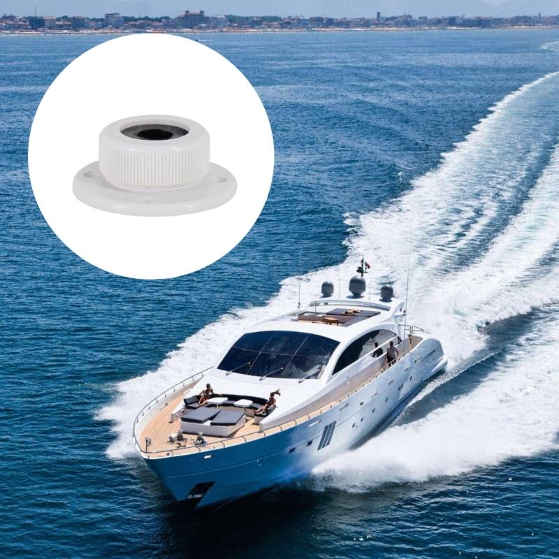 Upgrades ABS Cable Entry Plate for Boats Corrosion Resistant Versatile Boat Wire Hole Cover Protective Deck Cable Gland