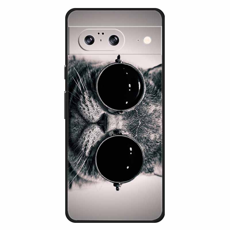 Для Google Pixel 8 / 8pro Чехол Мягкий Силикон Лев Сова Роскошные Задние Крышки Для Google Pixel 8 Pro Чехлы Pixel8 Мультяшные Корпуса
