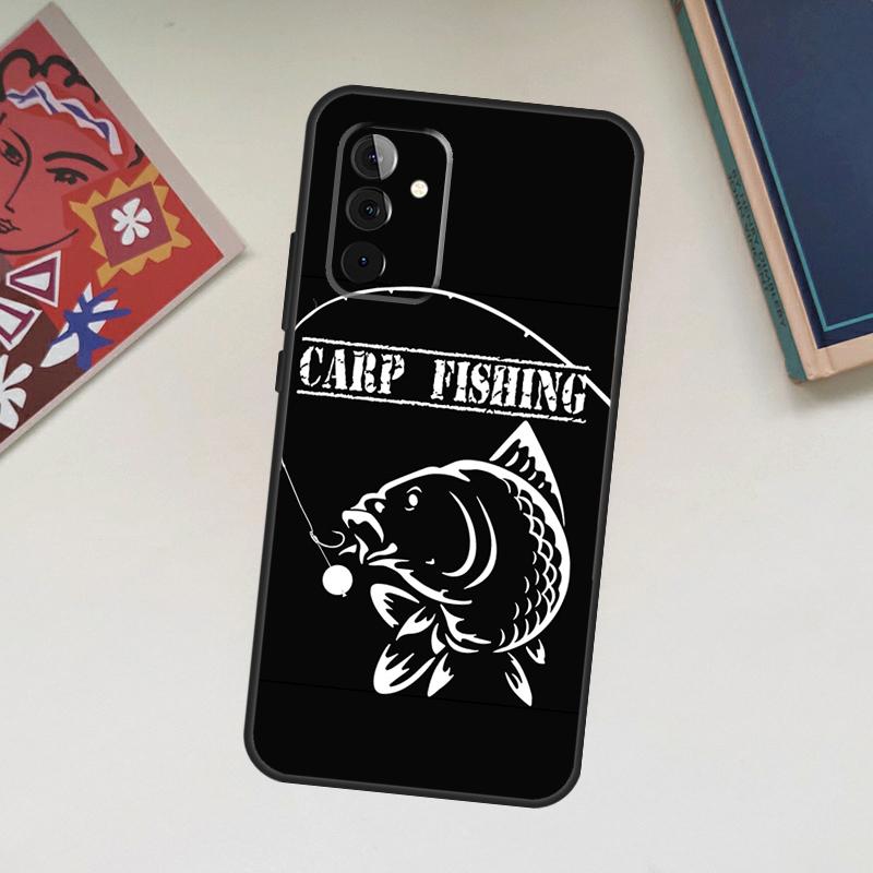 Carp Fish Fishing rod Hook Case For Samsung Galaxy A12 A22 A32 A52 A14 A24 A34 A54 A53 A33 A13 A15 A25 A71 A51 Cover