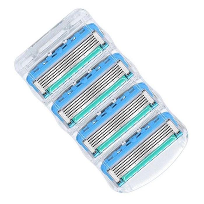 4 шт. лезвия для бритья, кассета, лезвие для бритья для мужчин, лицо