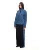 TOOMUCHTAX Leopard Terry Panel Sweatpants Blue