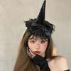 Lace Halloween Party Hair Band Headband Halloween Witch Hat Hair Hoop Cute   Lady