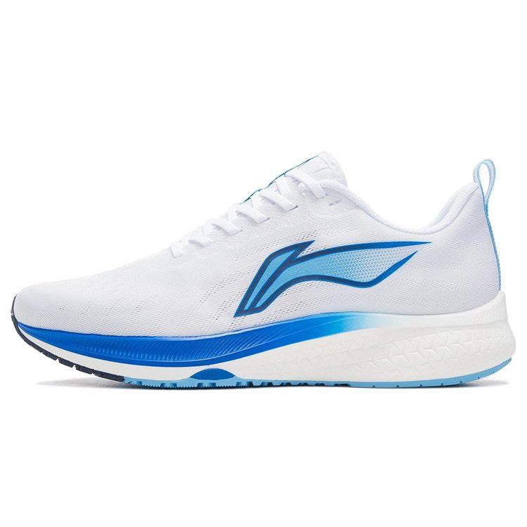 Li Ning Red Hare 5 Тканевая амортизация Низкие кроссовки LIGHT FOAM для бега Мужские Бело-синие ARMT047-2