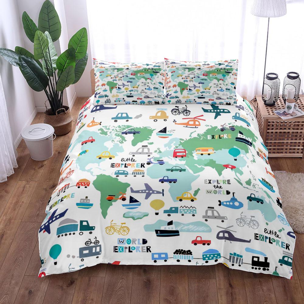 Zoo ABC пододеяльник комплект King Queen Full Twin Double Single Size комплект постельного белья