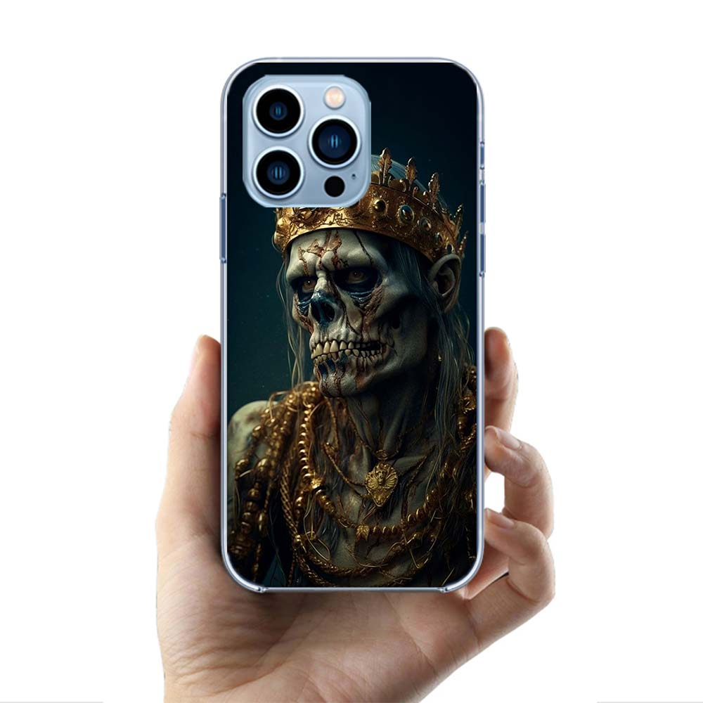 Crown Skeleton Emperor Cases Phone Case For Iphone 17E 16E 17 Air 16 Pro Max 15 Pro 14 Plus 11 13 12 Mini Cover Cases Compatible