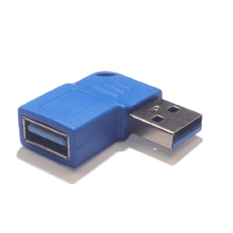 Угловой USB 3.0 адаптер-удлинитель 90 градусов, Male to Female, 5 Гбит/с, для ноутбука, компьютера, принтера, камеры