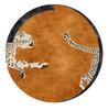 Round Carpet Leopard Tiger Pattern Bedroom Living Room Non Slip Mat Home Wear Resistant and Stainproof Rug Home Decoration