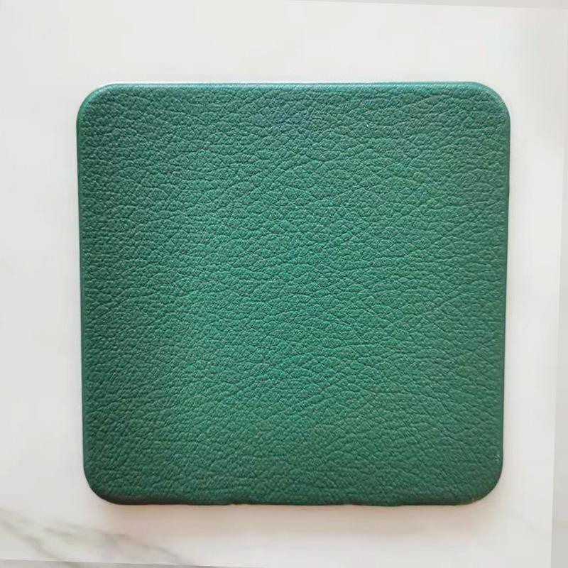 Leather Placemats Non-Slip Heat Insulation Placemats Table Mats Household Table Mats Waterproof Hotel Western Food Mats Coasters