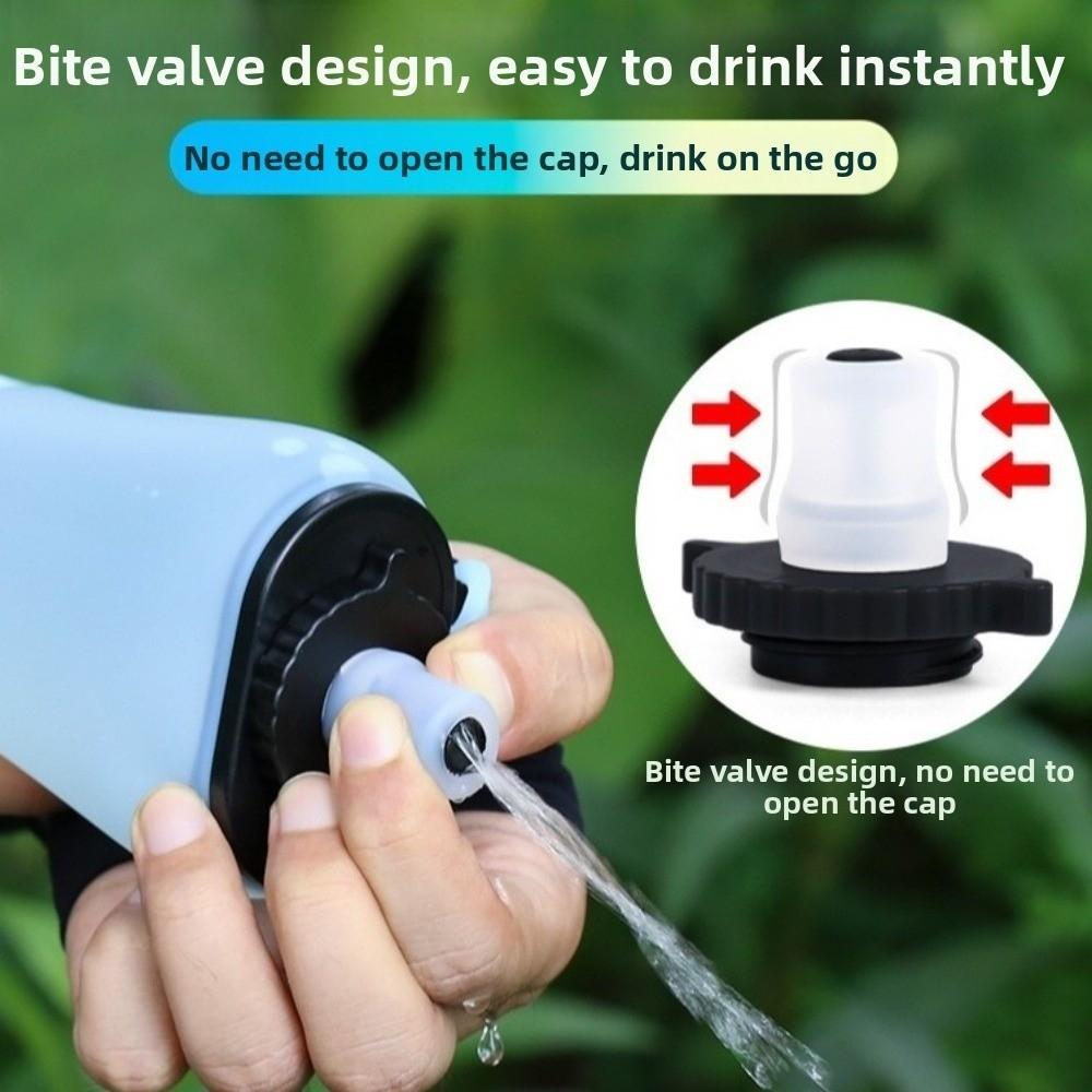 350ml Capacity Foldable Water Bottle Food Grade Silicone Travel Foldable Cup Mountain Biking