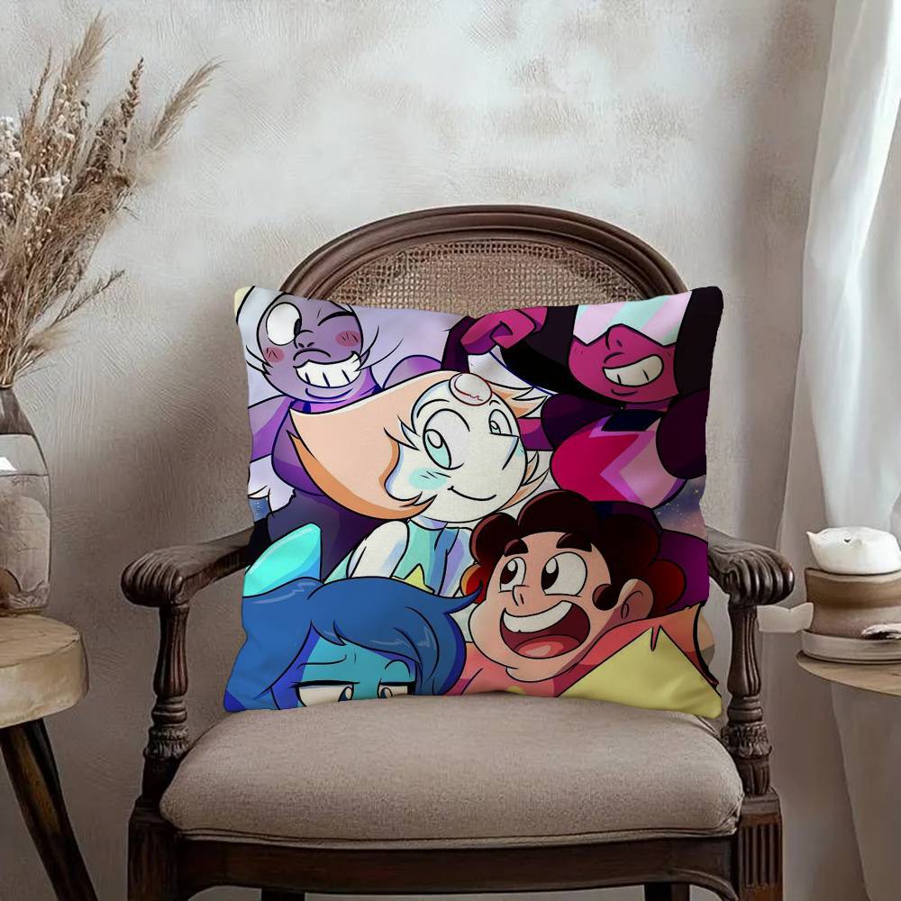Steven Universe Animation Pillow Covers Cartoon Sofa Decorative Home Double-sided Printing Short Plush Cute Cushion Cover