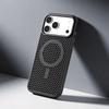 Дышащая сотовая сетка для чехла Magsafe для iPhone 17 Air 16 15 14 13 12 Pro Max Plus, сплав, магнитная, жесткая задняя крышка из ПК