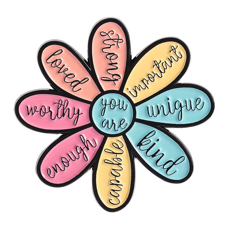 Spanish Quotes Series Enamel Pins JW.ORG Bible Verse Octagon Stop Sign Motivational Phrase Brooches Lapel Badge Jewelry Gifts