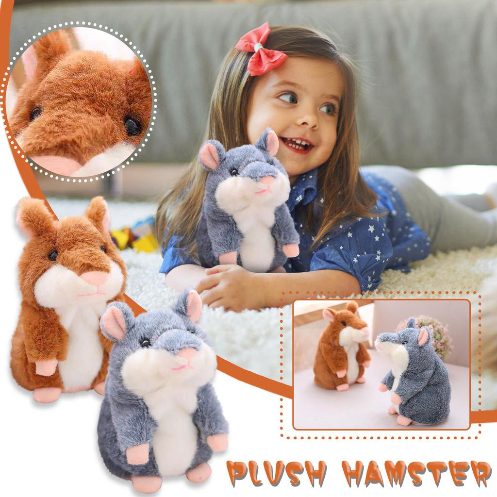 Очаровательная Интересная речь Говоря запись Хомяк Мышь Плюшевые игрушки для детей