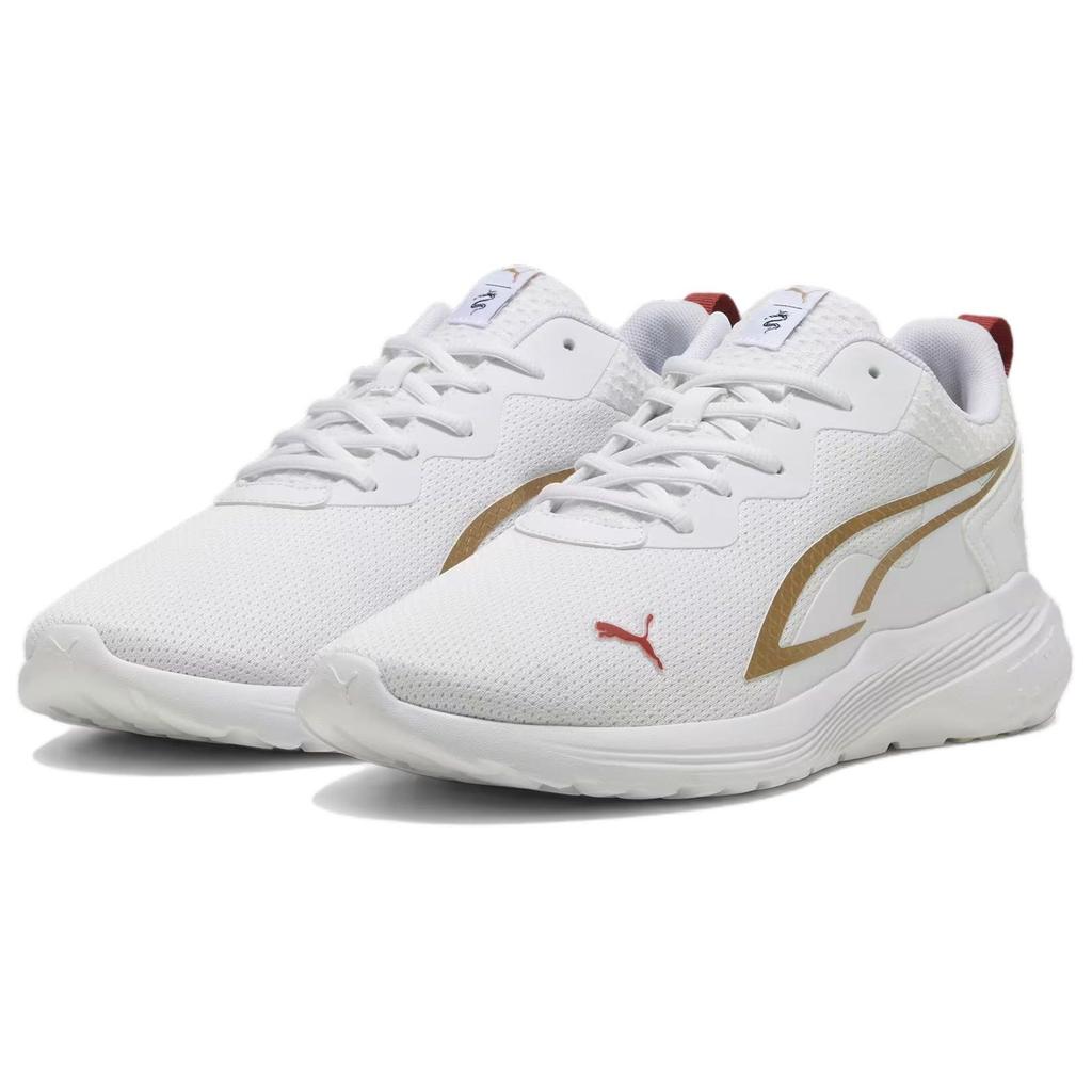 Puma All-Day Active Fashion Shock Absorbing Durable Breathable Lightweight Low-Top Casual Running Shoes Unisex Sneakers White Platinum 395245-01