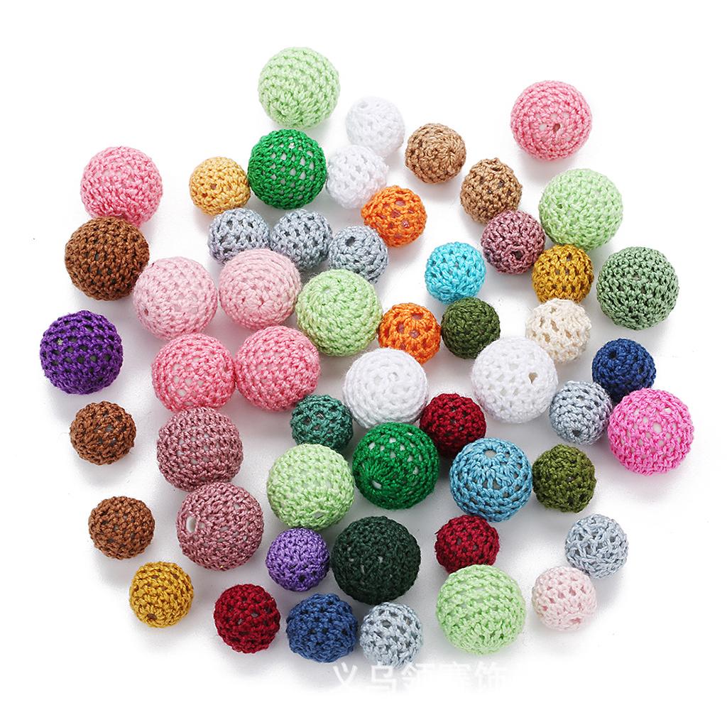 10 шт. красочные акриловые бусины для вязания крючком для изготовления ювелирных изделий ожерелья