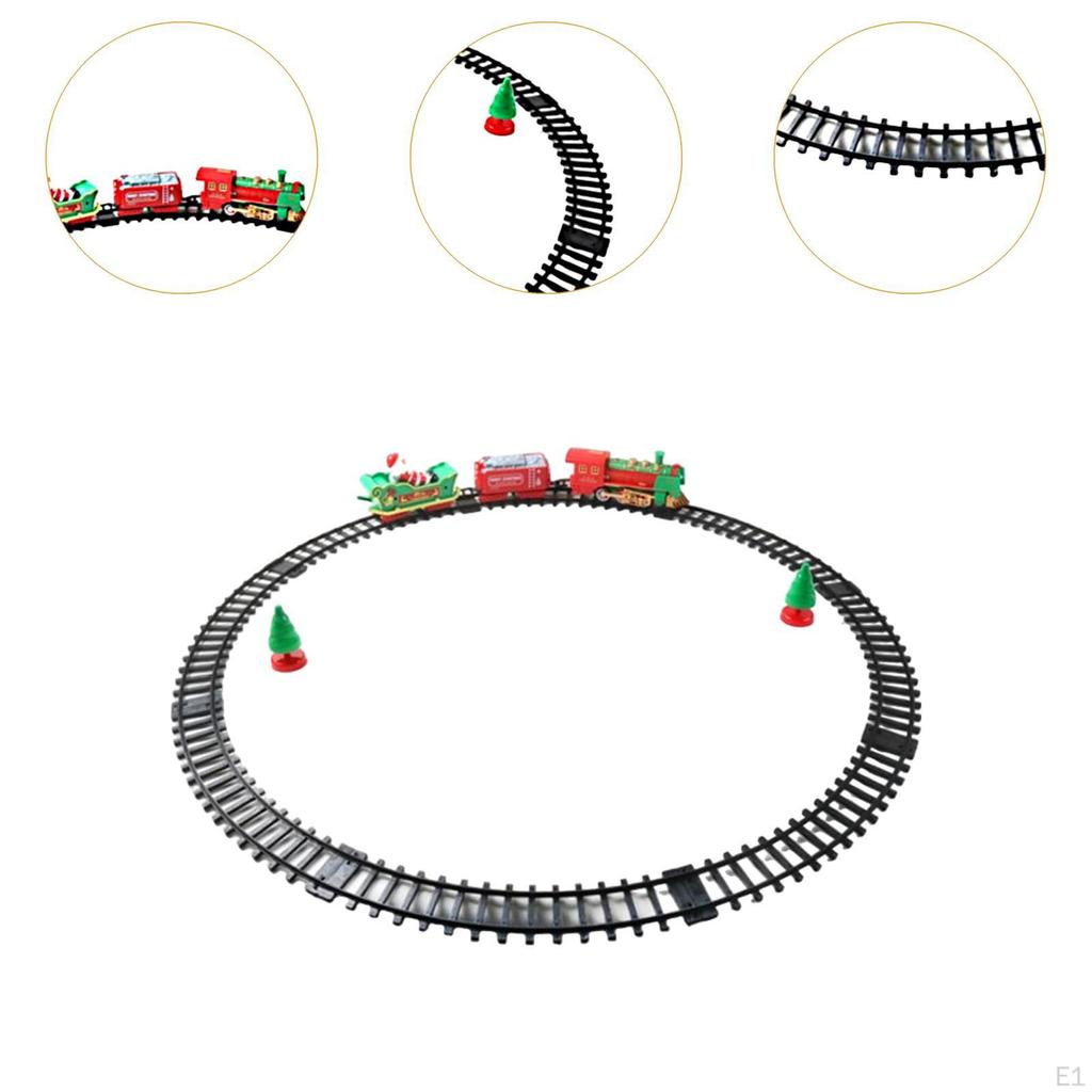 Electric Train Sets Mini Railway Toy Xmas Tree Decoration Carriage Ornament with