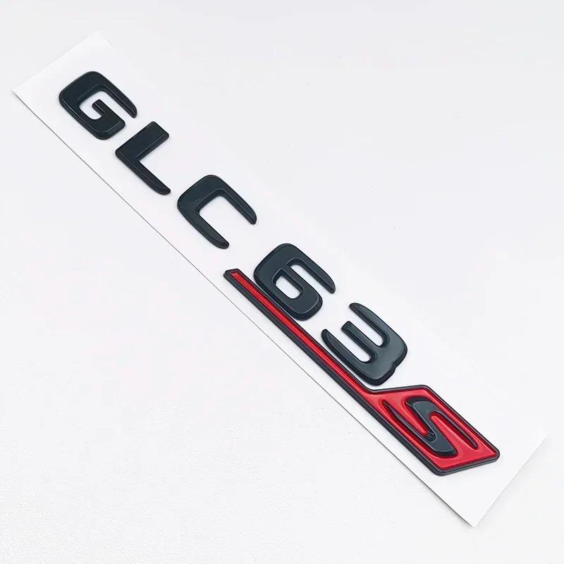 CQQ1 3D ABS Black GLC63S Logo Letters V8 BITURBO 4MATIC Badge Car Rear Star Sticker Trunk AMG Emblem For Mercedes Benz GLC AMG X253