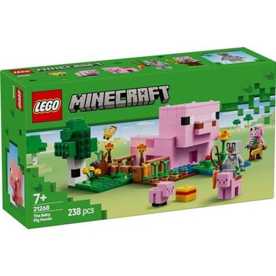 LEGO Minecraft Домик для поросенка Игровые кубики Подарок на день рождения Девочки Мальчики Дети Возраст 7 8 9 Начальная школа Игра 21268