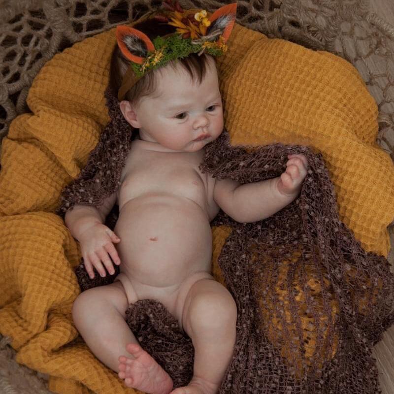 49 Cm Simulation Naked Reborn Baby Girl Doll Meadow Handmade 3D Skin Vein Capillary Visible Rebirth Doll Children Bath Toy Birthday Gifts