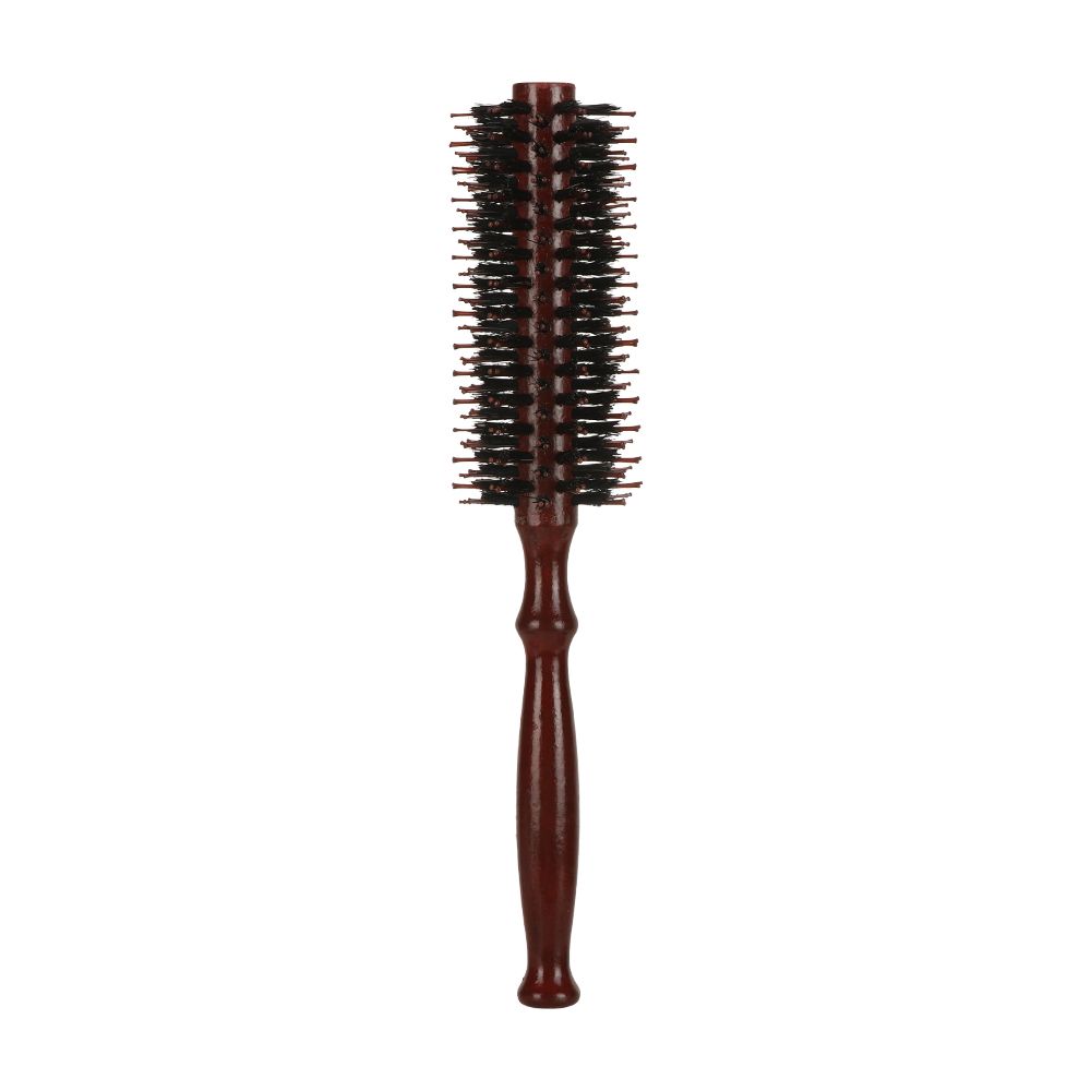 Portable Wooden Hairdressing Tool Hairbrush Boar Bristle Round Brush Round Hair Brush Styling Brush