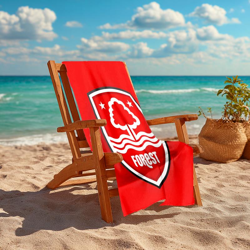 1pc Forest F.C Beach Towel, Comfortable and Thick, and Swimming/Bath/Picnic/Camping Towel, Suitable for Seaside Beaches