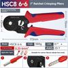 HSC86-6 AWG23-10 Crimping Pliers Pliers Electrical Pipe Junction Box Mini Pliers HSC8 6-6 0.25-6mm2  Forceps  Wire Stripper