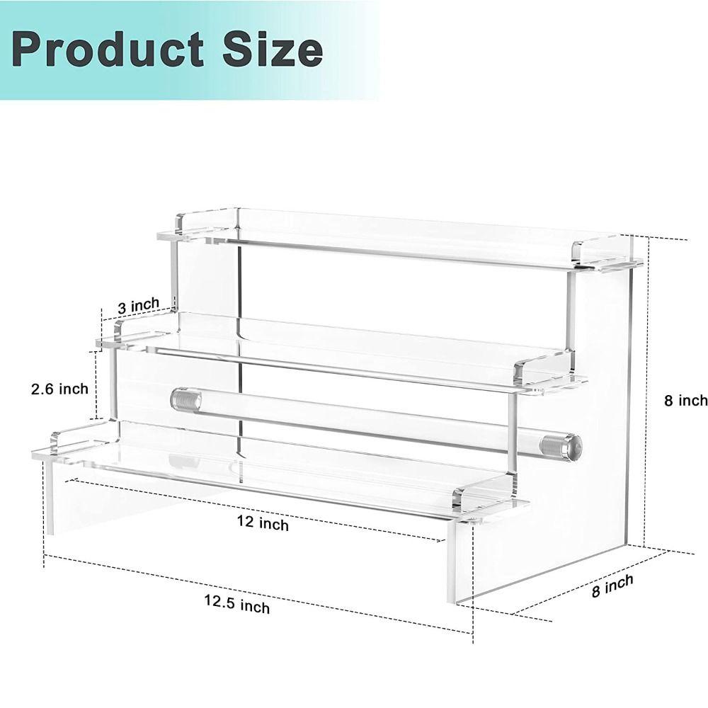 Прозрачные полки-витрины Акриловая подставка-полка Органайзер для косметики Подставка-райзер для дисплея Стол