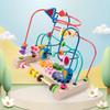 Children's Wooden Multi-functional Threading Large Beads Color Cognition Early Education