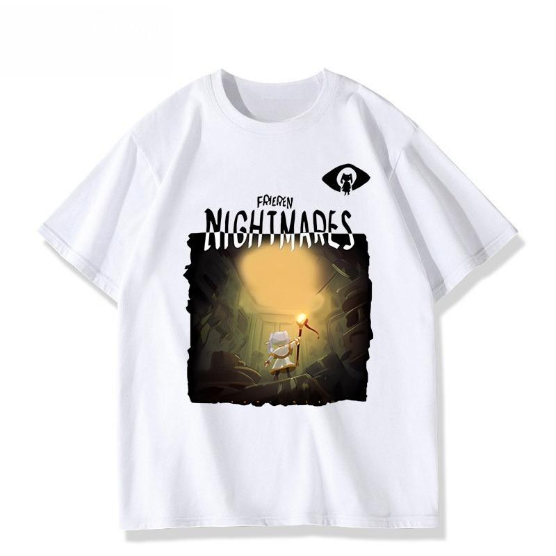 2026 item из коллаборации Tiny Nightmare, испортивший аниме-аксессуары Felilins Футболка Унисекс летняя хлопковая с коротким рукавом