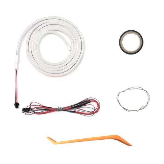 Динамическая плавная полоса освещения багажника автомобиля, универсальная, простая в установке, внутренняя подсветка, автоматический датчик, светодиодная лента для заднего багажника