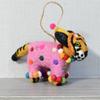 Handmade Wool Felt Tiger and Lion Bag Charm Ornament - Cute Gift Pendant