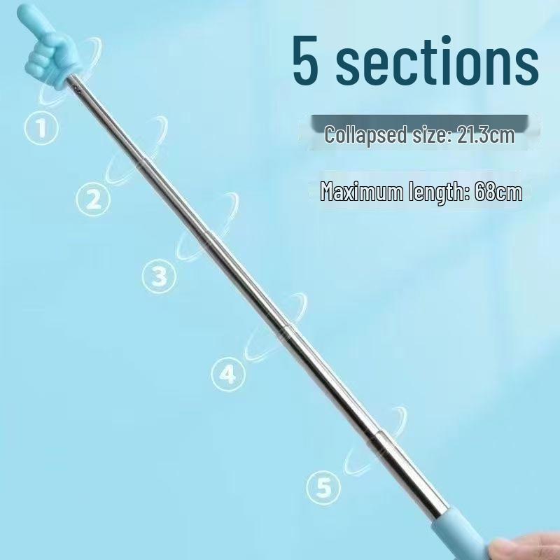 In Stock Retractable Stainless Steel Baton for Children's Finger Reading and Classroom Teaching