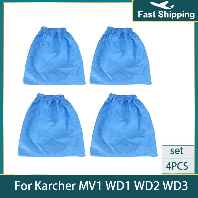 Textile Filter Bags Wet and Dry Foam Filter for Karcher MV1 WD1 WD2 WD3 Vacuum Cleaner Filter Bag Vacuum Cleaner Parts