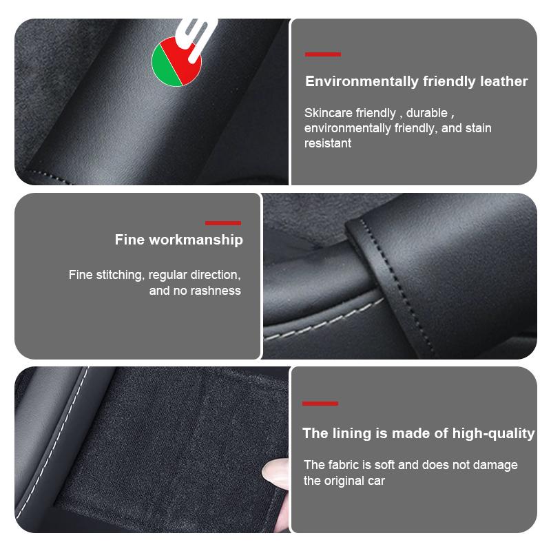 Car Door Inner Handle Protective Cover Non-slip Anti-Wear Protection Case For Jaguar XF XJ XE XK S-Type F-Type X-Type F-Pace ZZ6