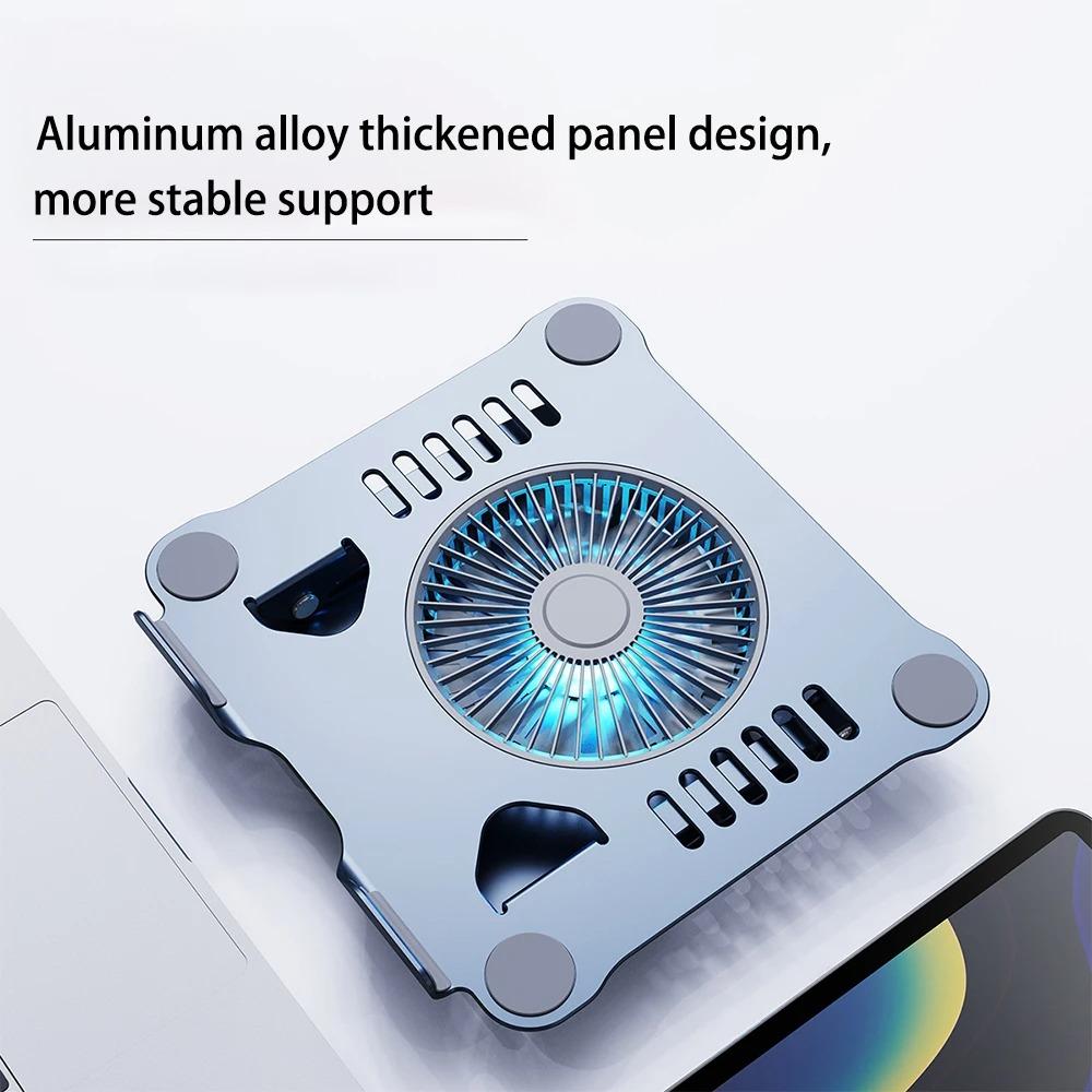 Laptop Stand With Cooling Fan Aluminum Alloy For 11-16 Inch All Gaming Computer
