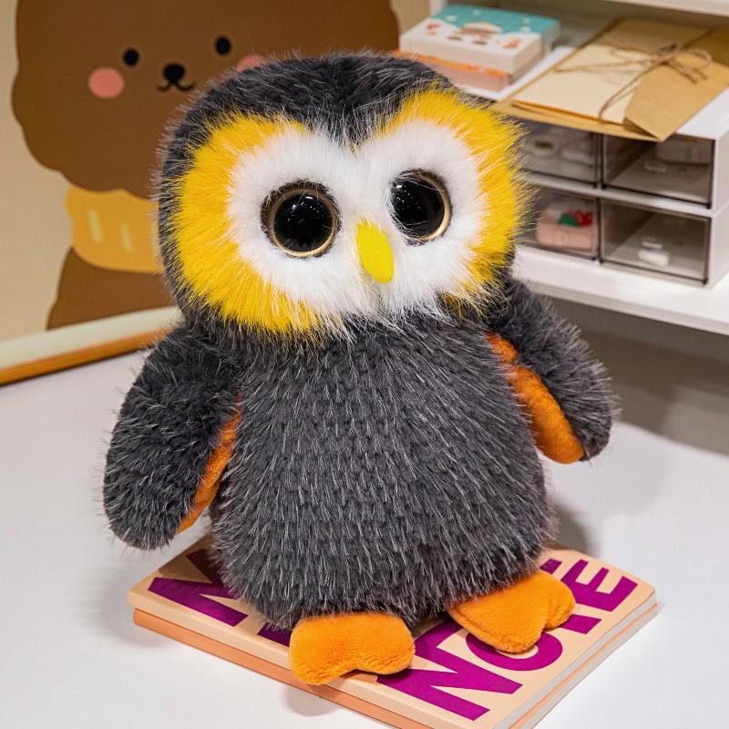Cartoon Owl Plush Toy, Cute Soft Stuffed Animal for Kids, Birthday Gift, Home Decor, 10 Inches