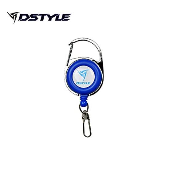 DSTYLE Carabiner Pin-On Reel, Blue