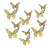 12 Pcs 3D Butterfly Wall Decor 3 Sizes Hollow Butterfly Decoration for Birthday Party Cake Topper Removable Wall Murals Decal for Kids Room
