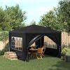 VidaXL Reception Tent 3x3 M Anthracite Gazebo Marquee Garden Pavilion 45098