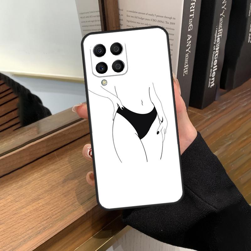 Чехол с рисунком женского тела для Samsung Galaxy M56 M16 M36 M33 M53 M13 M12 M32 M52 M20 M15 M55 M31 M14 M35 M34 M54