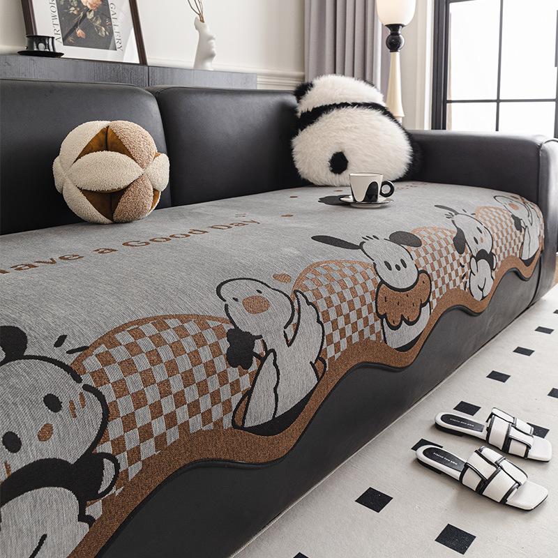 Non-Slip Thickened L Shape Sofa Cover Dirt-Resistant Standard Size Stay In Place Sofa Slipcovers Couch Cap Furniture Case