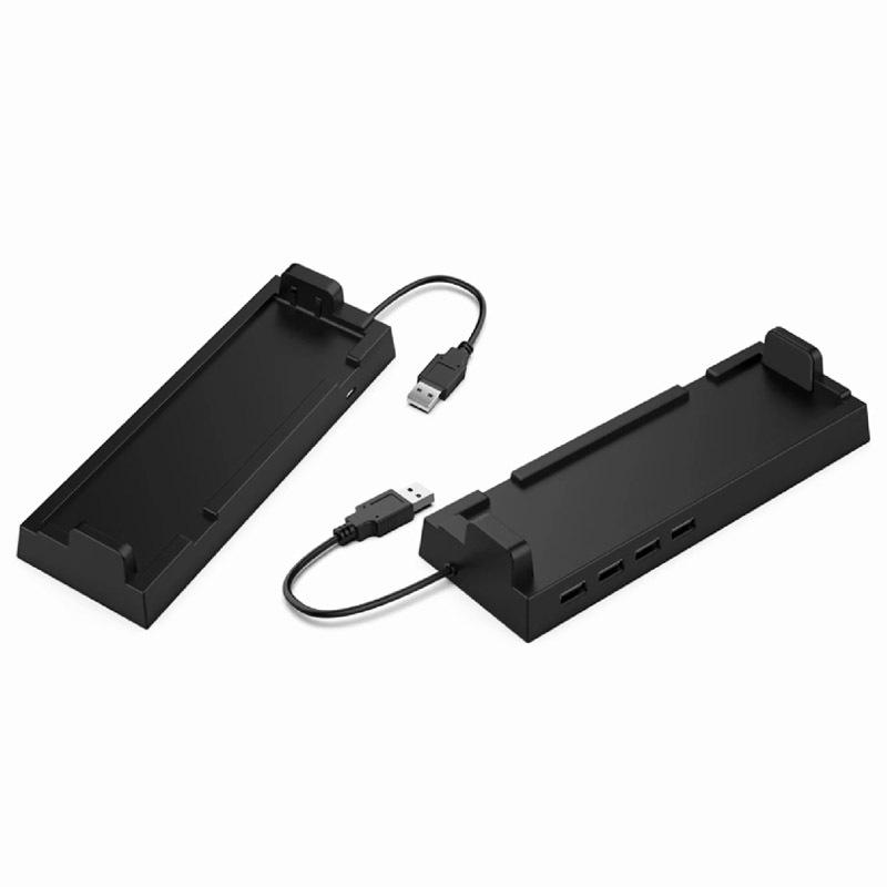 4 USB-портовый концентратор, внешний разветвитель, адаптер расширения, подставка для Nintendo Switch