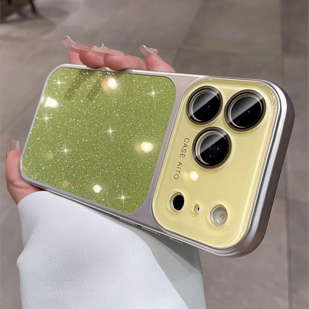 Bling Glitter Case for Apple iPhone 17 16 15 14 13 Pro Max Matte Shockproof Crystal Big Camera Protection Soft Bumper Cover