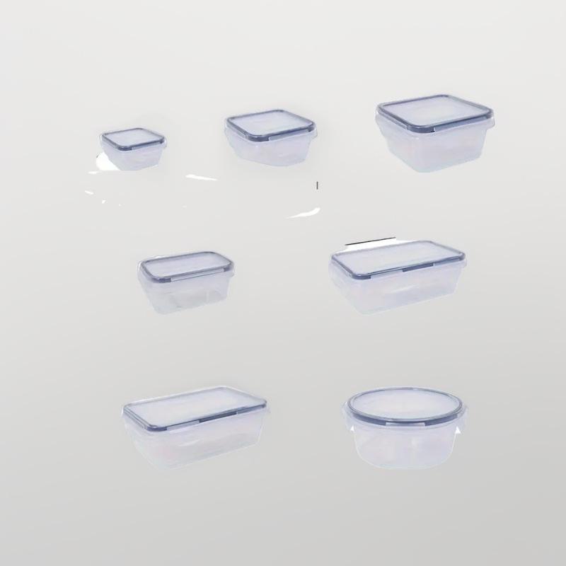 Набор из 26 герметичных пластиковых контейнеров для хранения продуктов с крышками - Непротекаемые, прозрачные органайзеры для холодильника