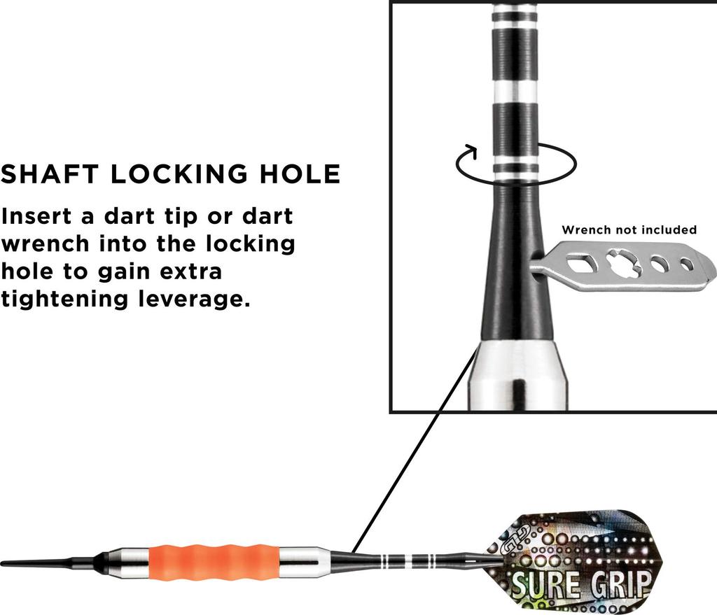 Viper Sure Grip Orange Soft Tip Darts 18 Gram 20-0003-18 -